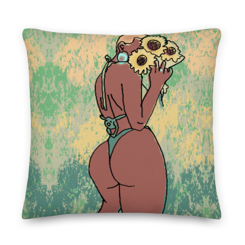 Big Booty Bald Belle Premium Pillow