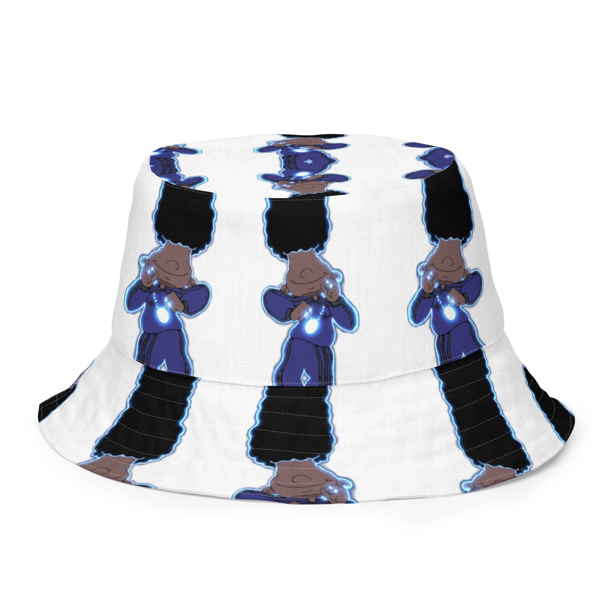 Berry Blues Reversible Bucket Hat