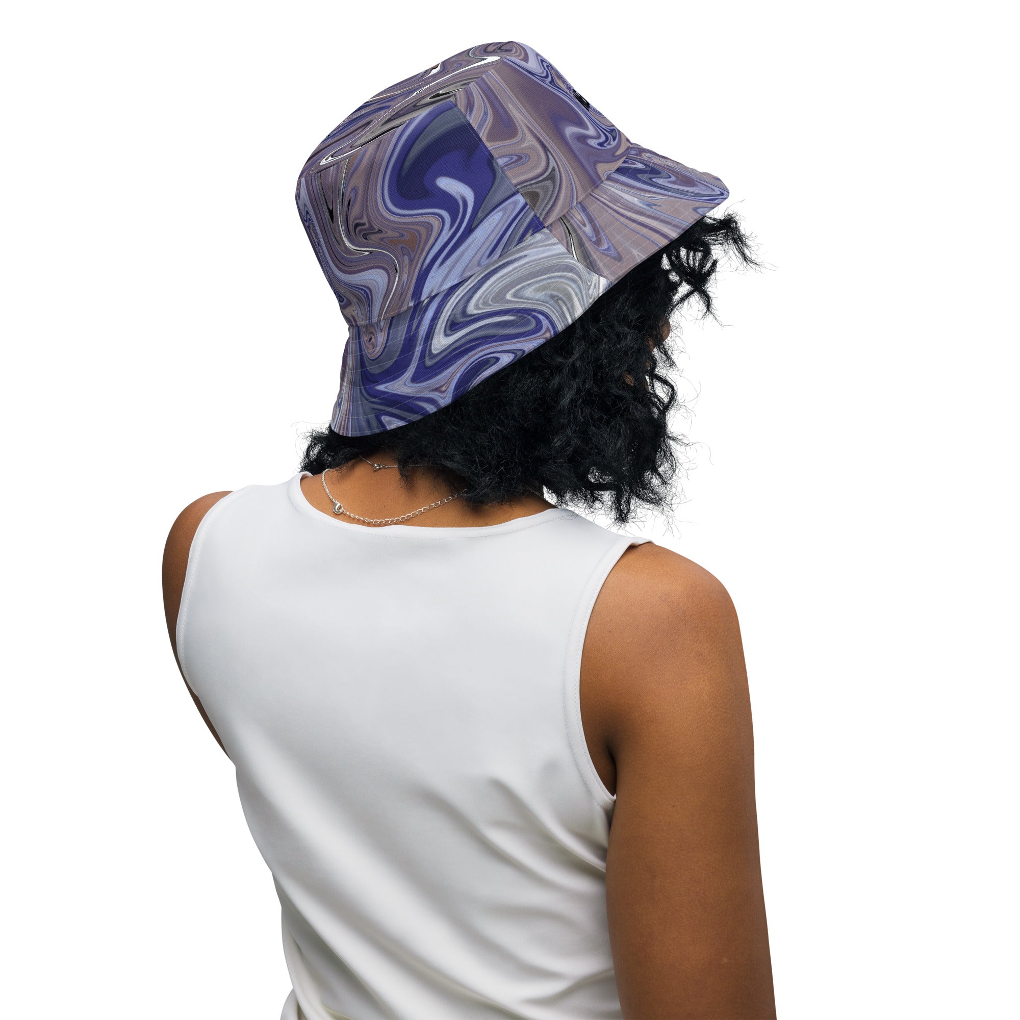 Berry Blues Reversible Bucket Hat