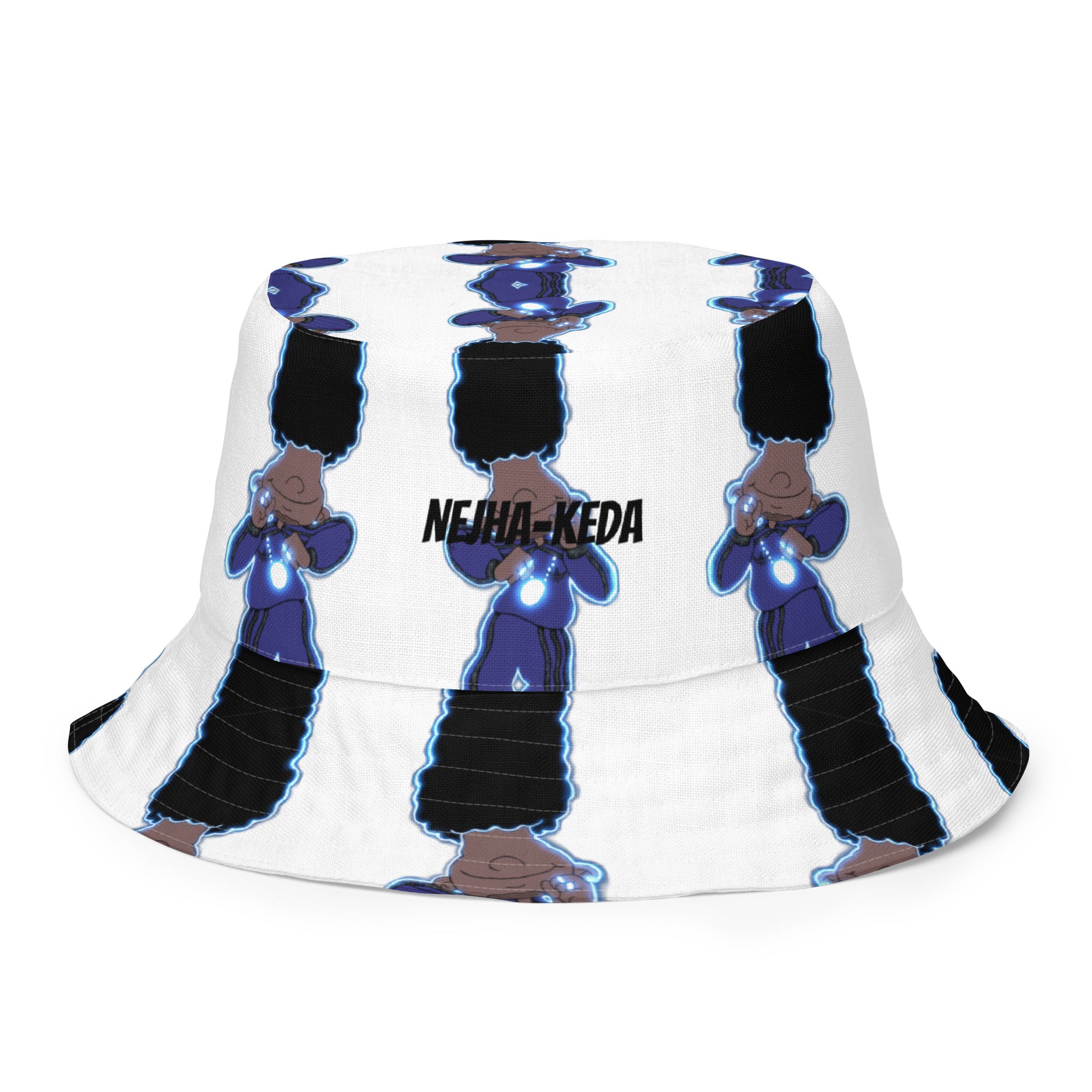 Berry Blues Reversible Bucket Hat