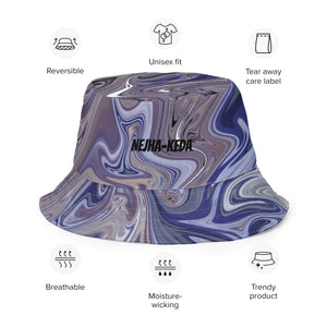 Berry Blues Reversible Bucket Hat