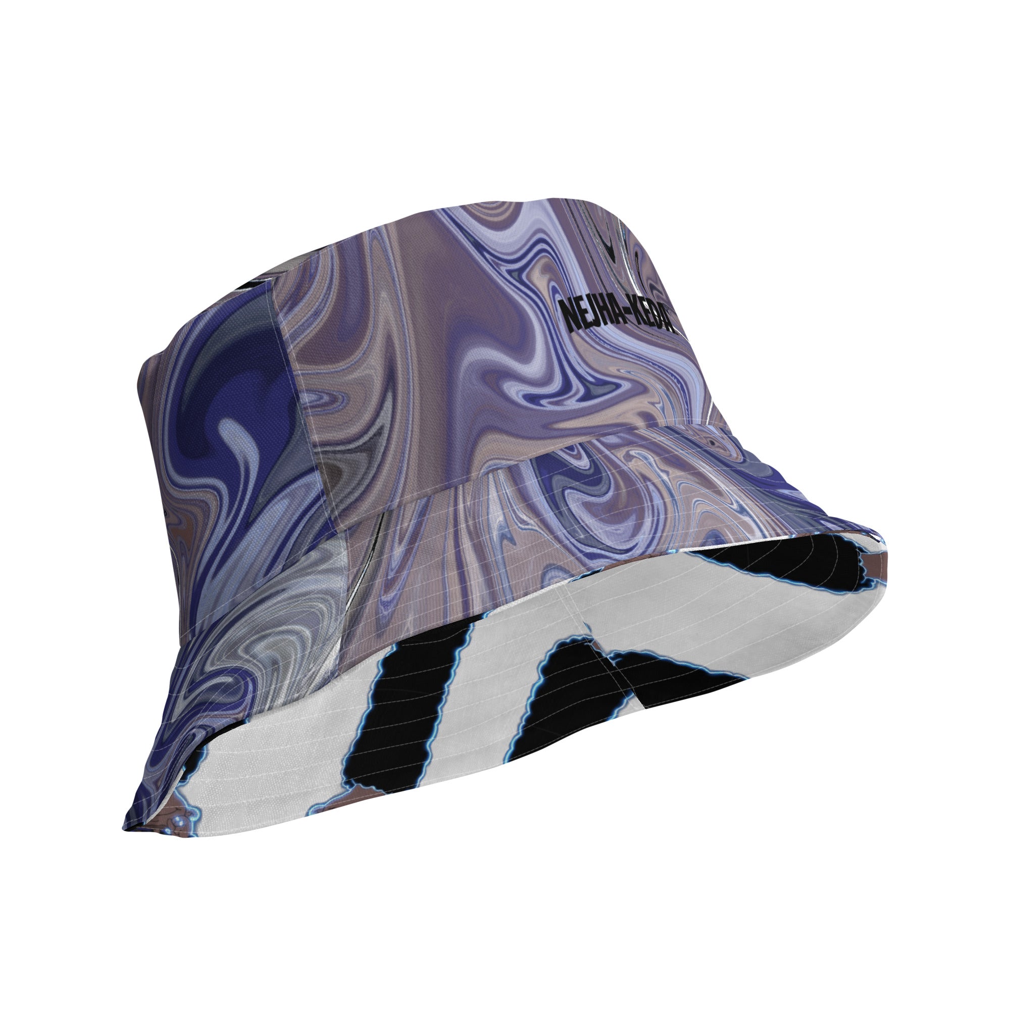 Berry Blues Reversible Bucket Hat