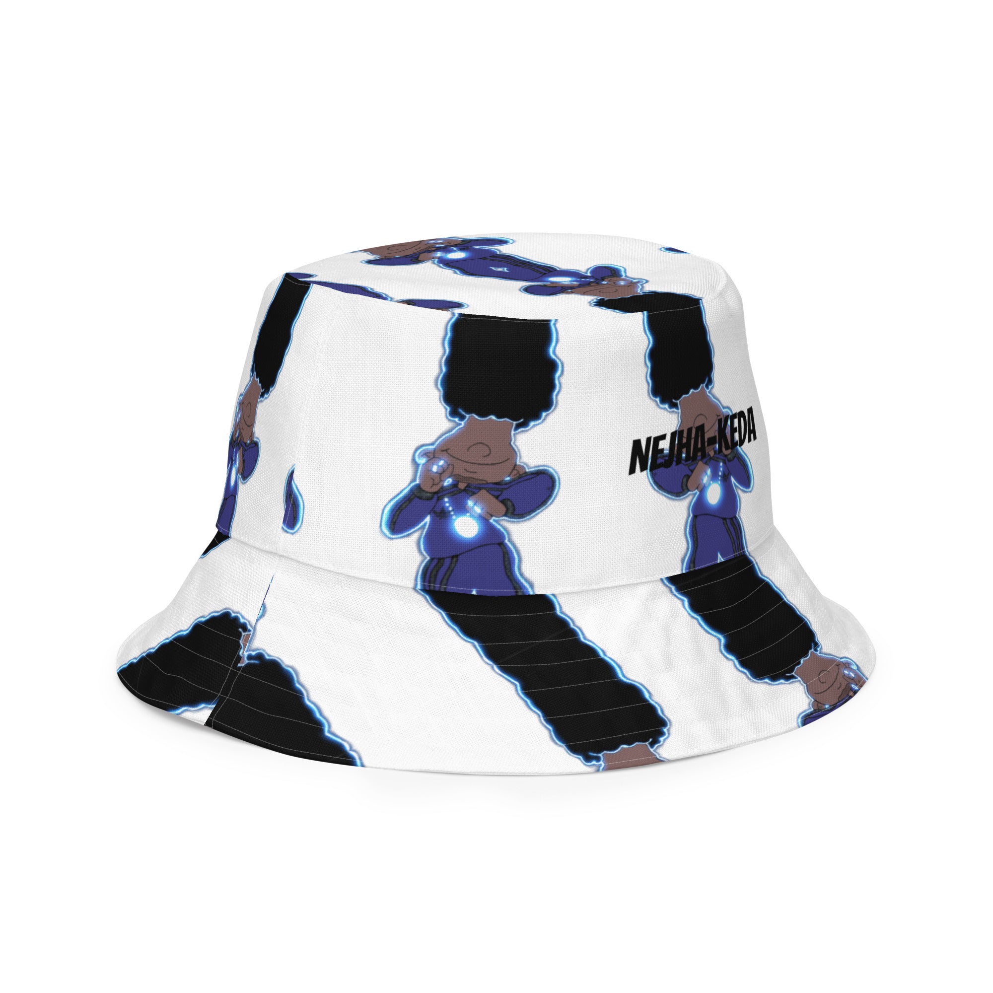 Berry Blues Reversible Bucket Hat