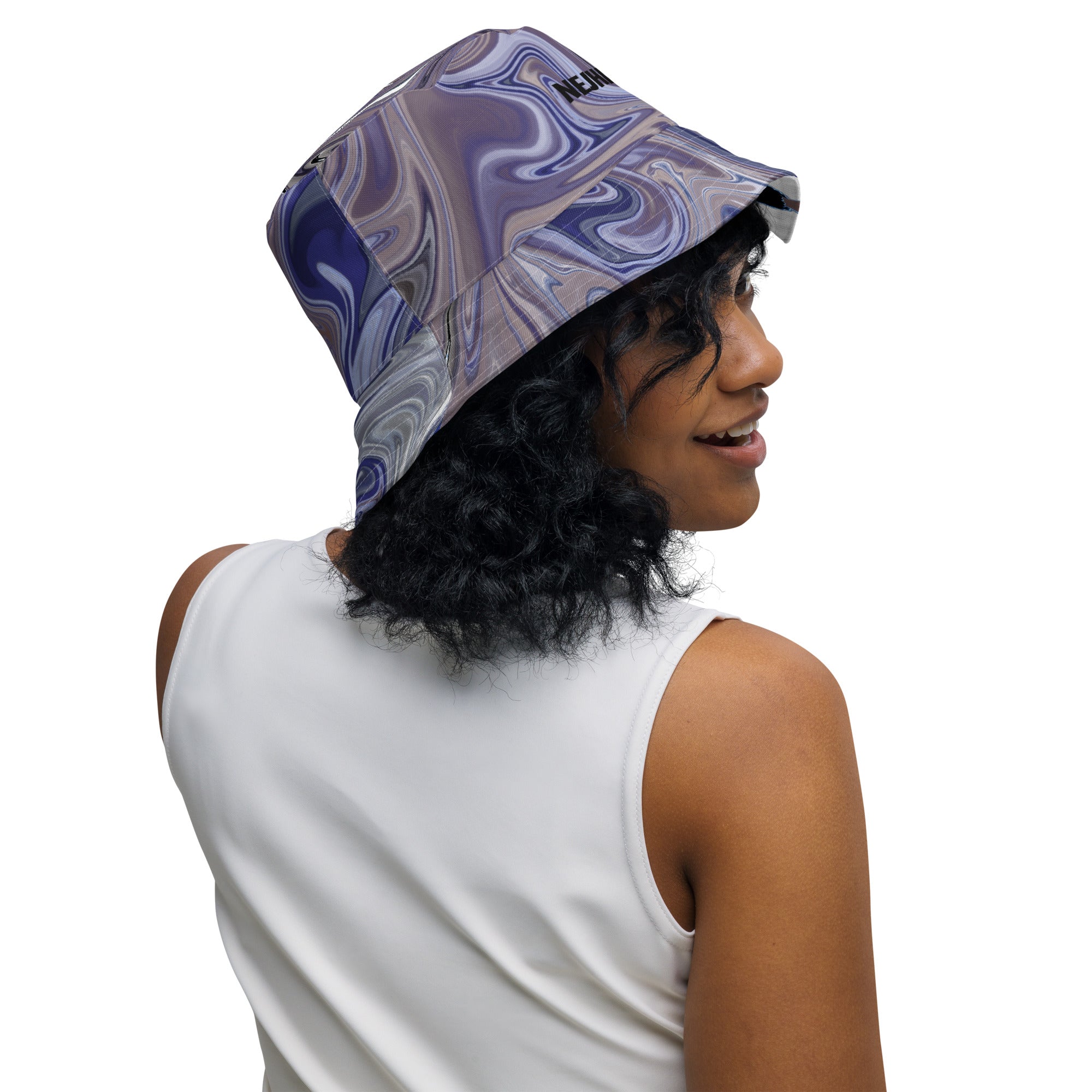 Berry Blues Reversible Bucket Hat