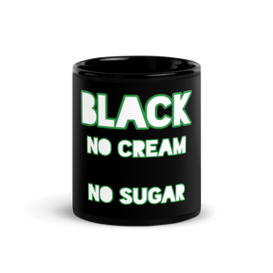 100% Black Glossy Mug