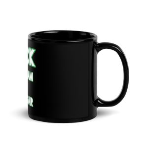 100% Black Glossy Mug