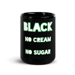 100% Black Glossy Mug