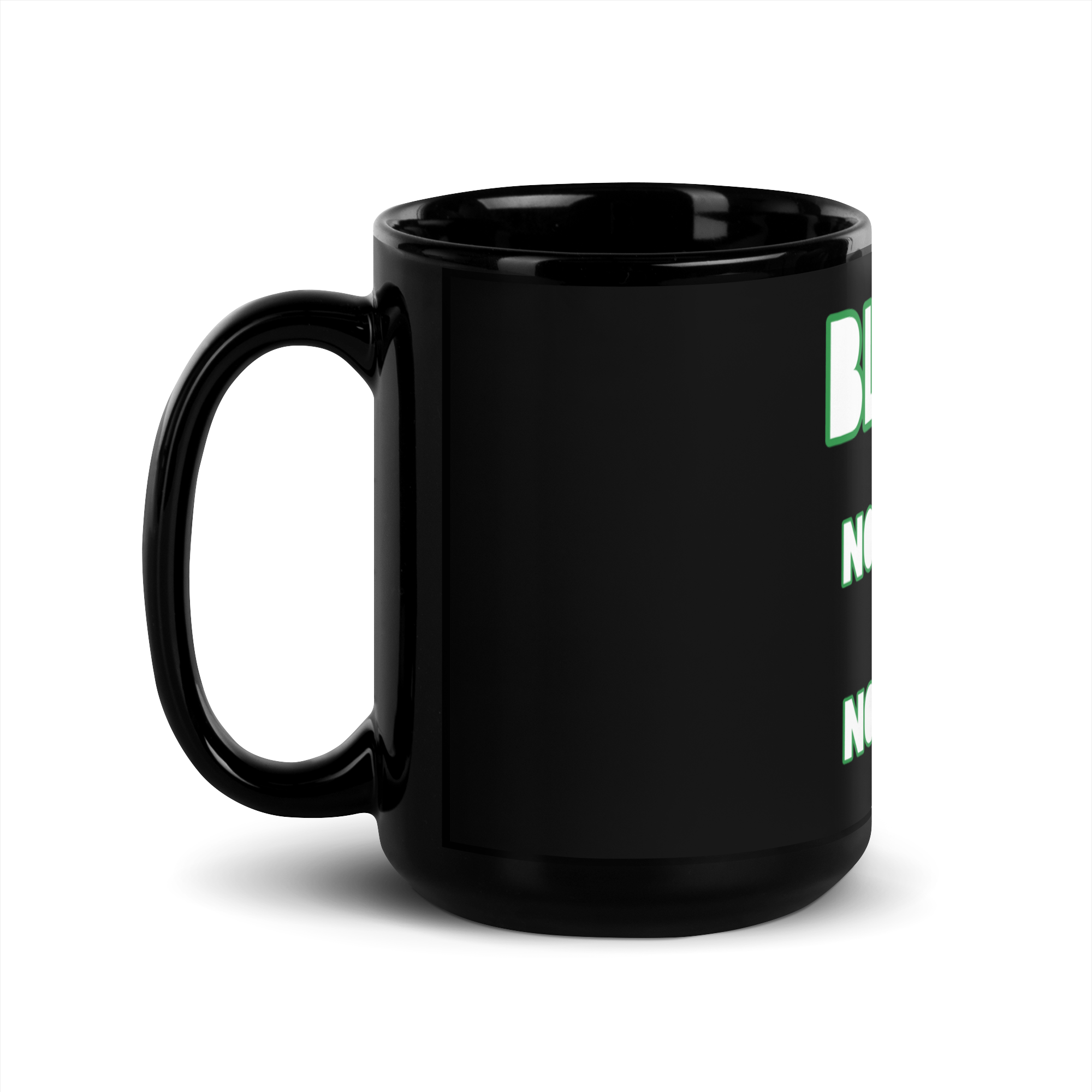 100% Black Glossy Mug