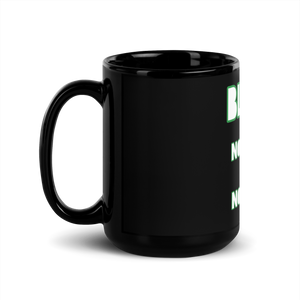 100% Black Glossy Mug