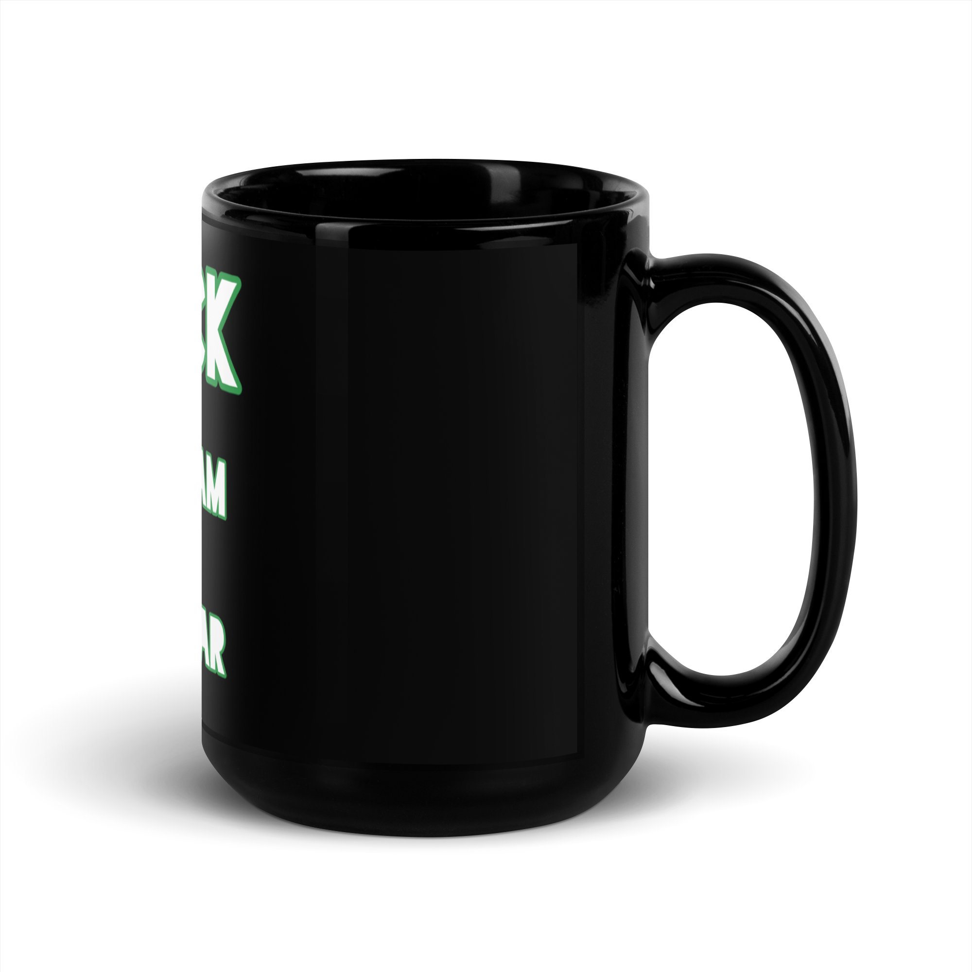 100% Black Glossy Mug