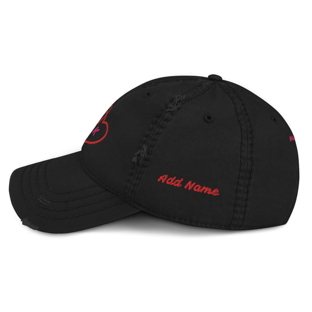 Personalized Valentine's Distressed Dad Hat