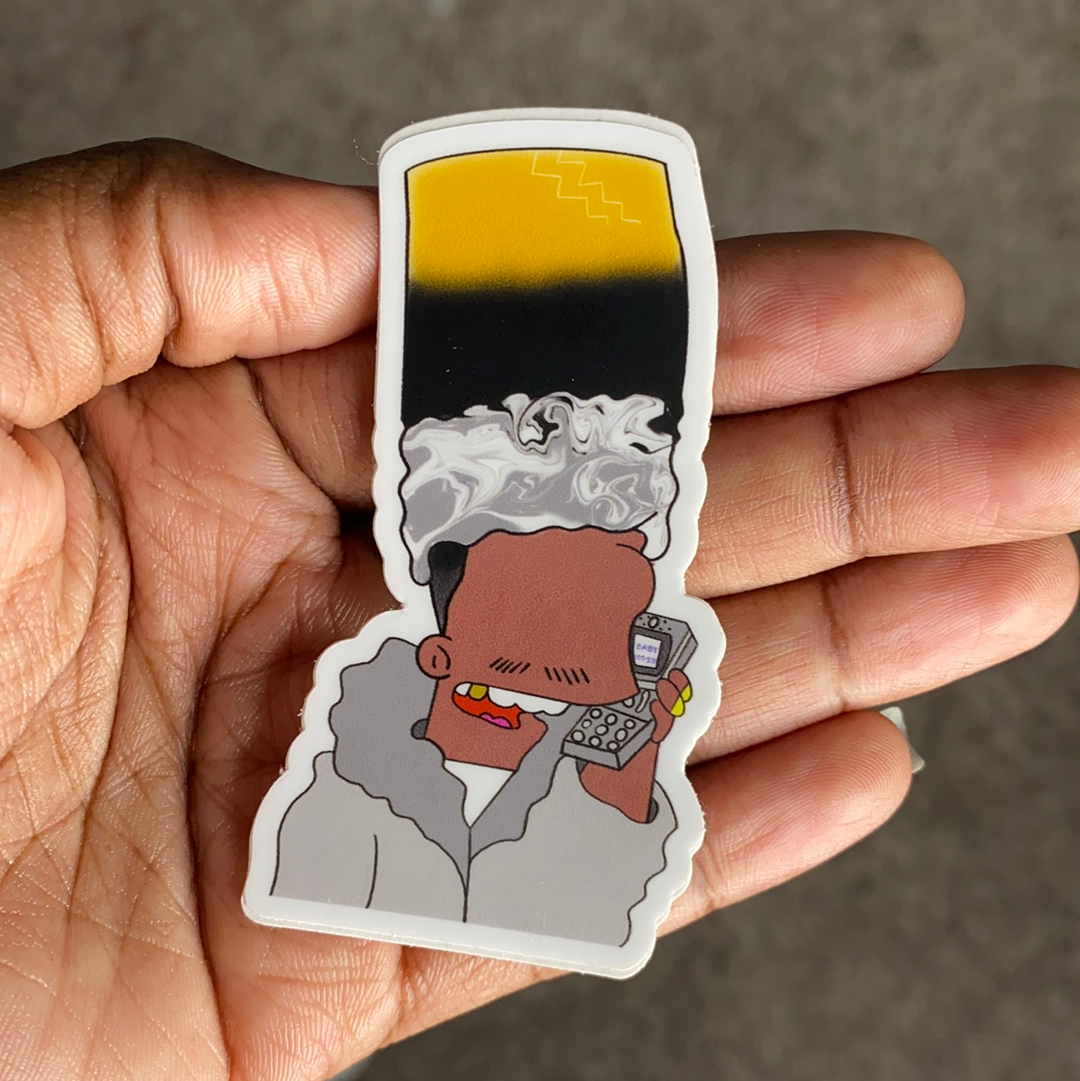 Silvah Surfah Bart Bubble-Free Stickers