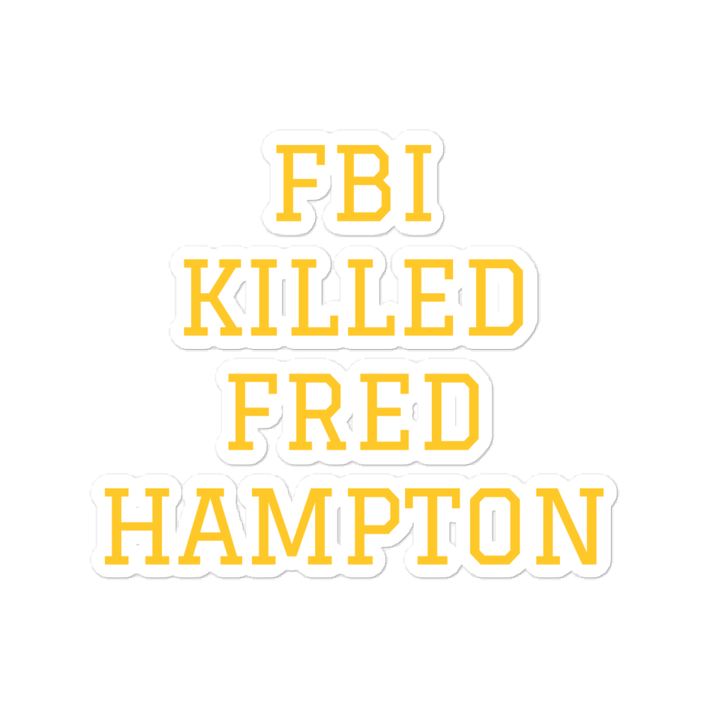 Fred Hampton Bubble-Free Stickers