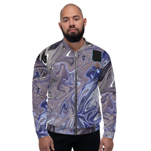 Berry Blues Unisex Bomber Jacket