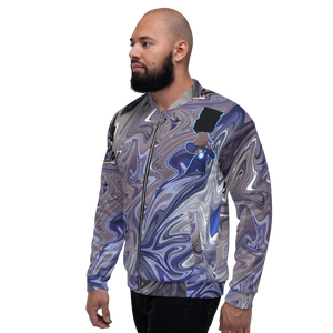 Berry Blues Unisex Bomber Jacket