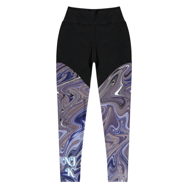 Berry Blues Sports Leggings