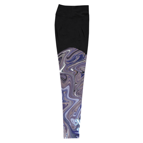 Berry Blues Sports Leggings