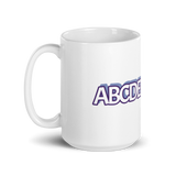 ABC's White Glossy Mug