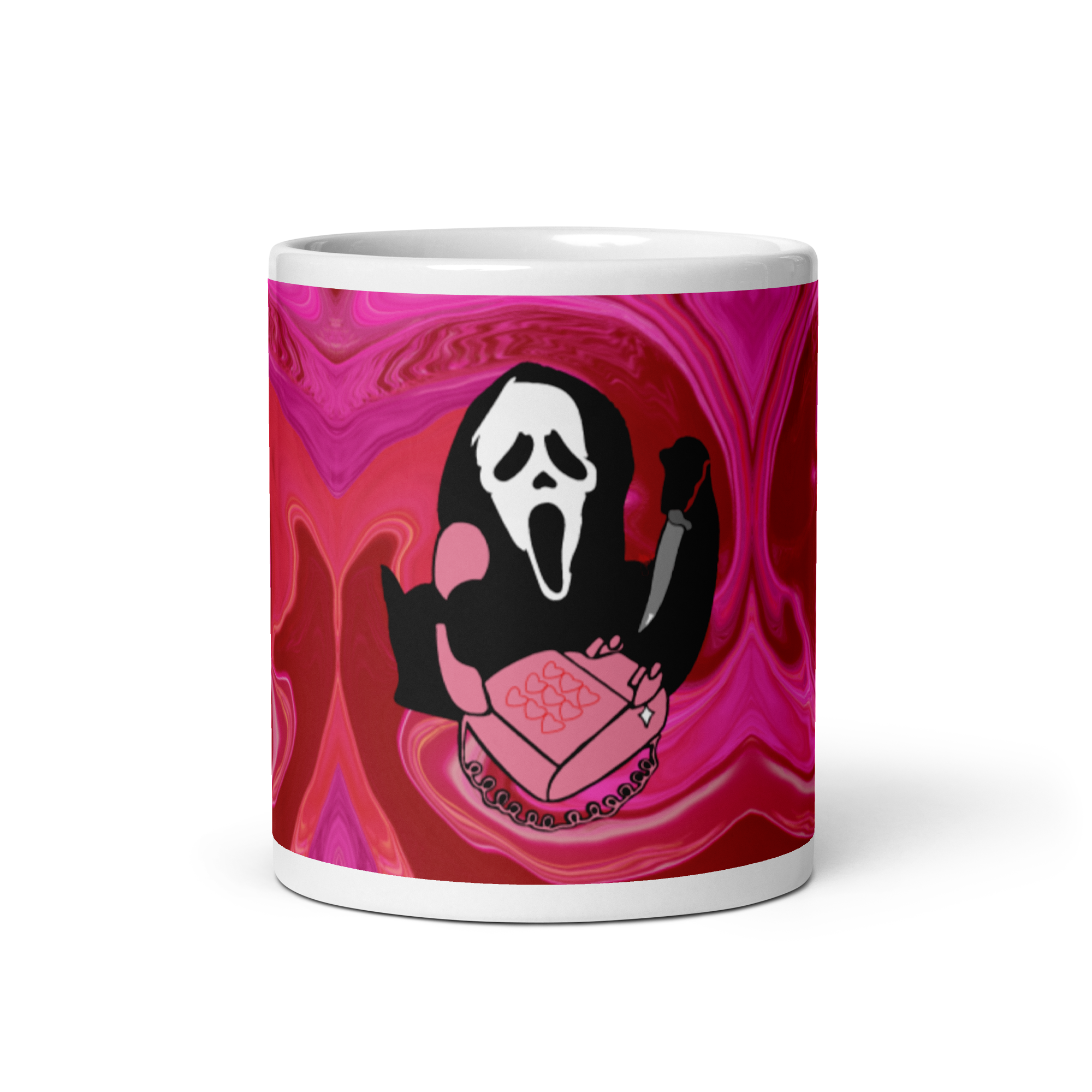 Scream Love White Glossy Mug