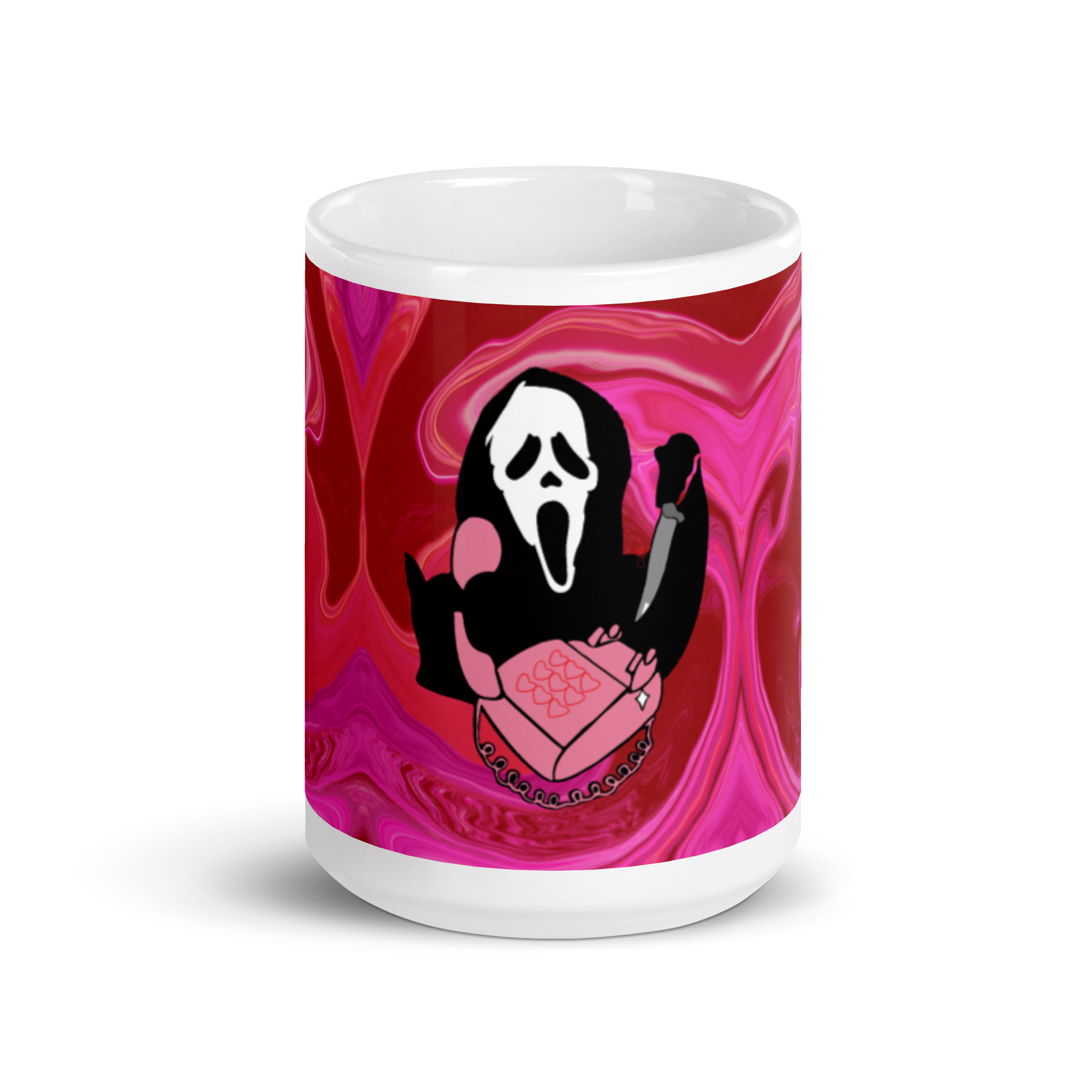 Scream Love White Glossy Mug