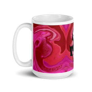 Scream Love White Glossy Mug