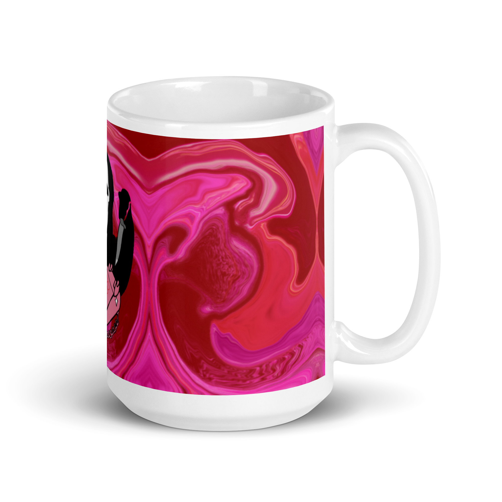 Scream Love White Glossy Mug